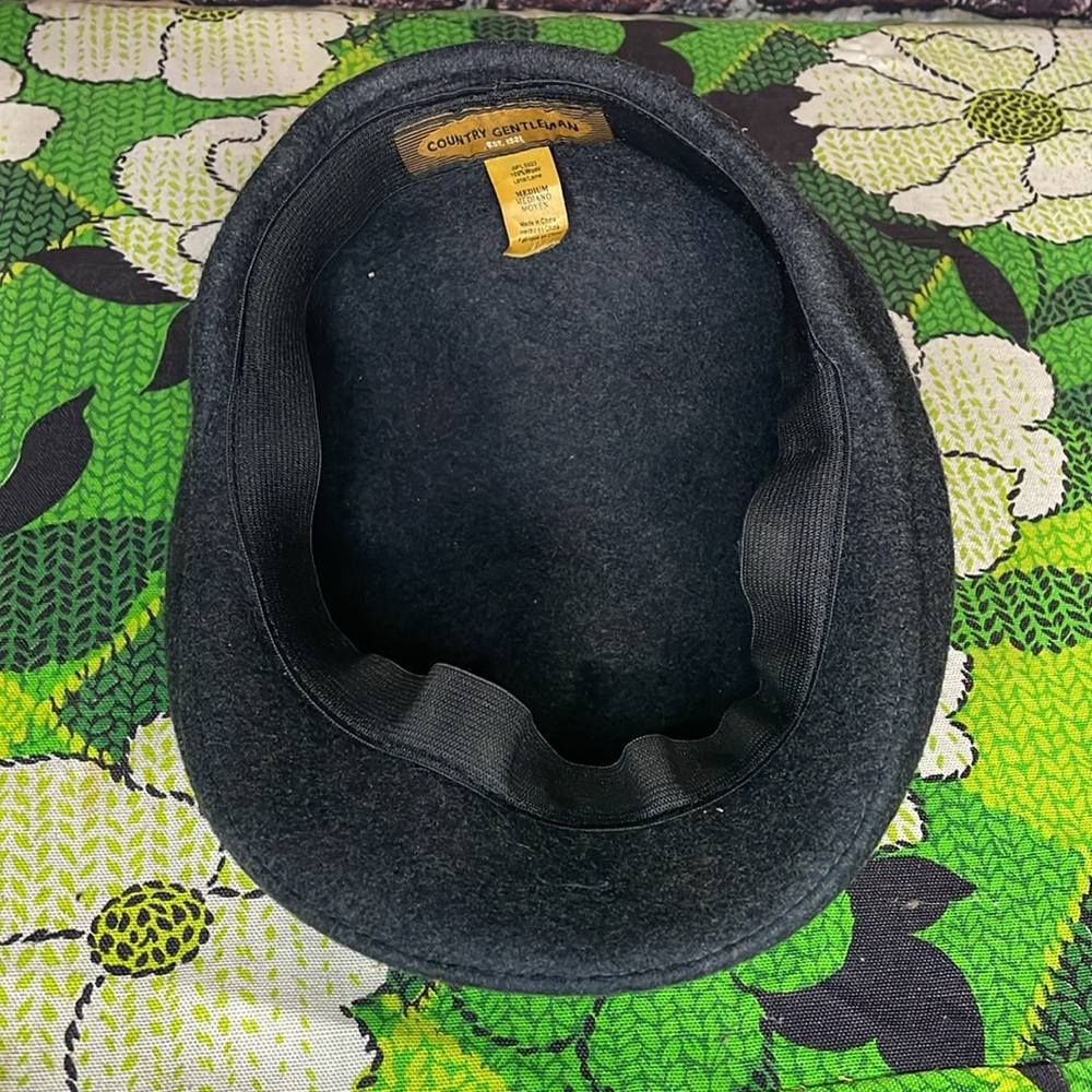 Country Gentleman 100% WOOL cap Medium grey gray like new pageboy newsboy golf - Picture 6 of 7